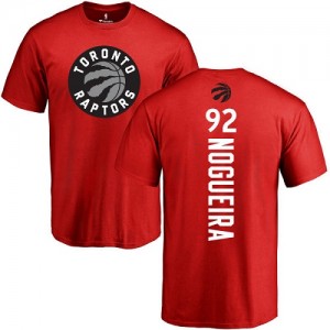 T-Shirts Lucas Nogueira Toronto Raptors No.92 Homme & Enfant Nike Rouge Backer 