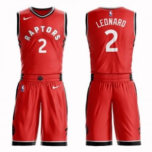 Maillots Kawhi Leonard Toronto Raptors Suit Icon Edition Nike Rouge Enfant No.2