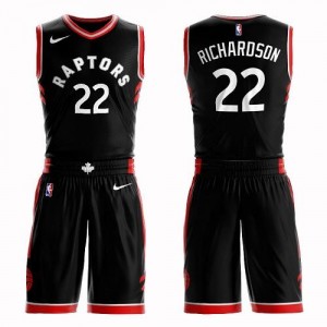 Nike Maillot Basket Richardson Raptors Homme No.22 Noir Suit Statement Edition