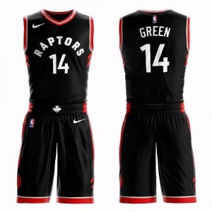 Nike NBA Maillots De Basket Danny Green Toronto Raptors #14 Homme Suit Statement Edition Noir