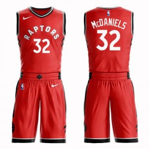 Nike Maillot Basket KJ McDaniels Toronto Raptors Suit Icon Edition Rouge Homme No.32