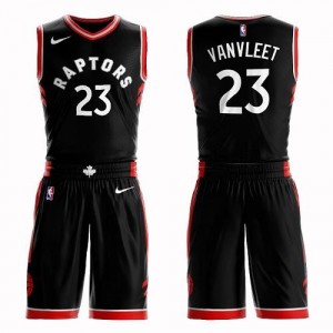 Nike Maillot VanVleet Raptors Suit Statement Edition Homme #23 Noir