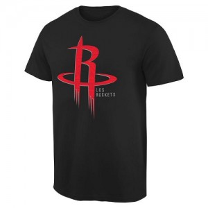  Tee-Shirt De Basket Houston Rockets Noir Homme Noches Enebea