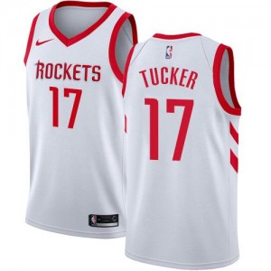 Maillot De PJ Tucker Houston Rockets Blanc No.17 Association Edition Nike Homme