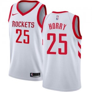 Nike NBA Maillots De Horry Rockets #25 Blanc Association Edition Homme