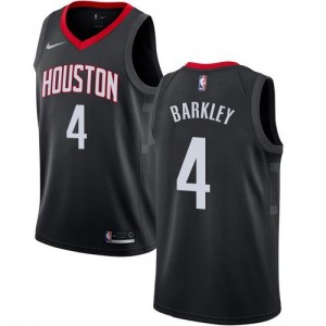 Nike Maillots De Barkley Houston Rockets Enfant No.4 Noir Statement Edition