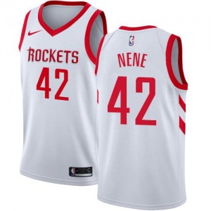 Nike Maillot Nene Rockets Blanc Homme Association Edition #42