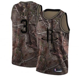 Maillots De Paul Houston Rockets #3 Enfant Camouflage Nike Realtree Collection
