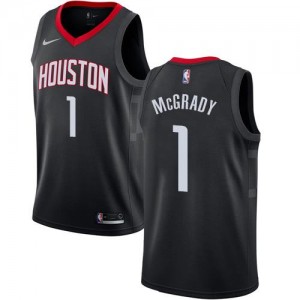 Maillot Basket Tracy McGrady Houston Rockets No.1 Noir Enfant Statement Edition Nike