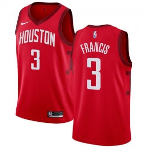 Nike Maillots Basket Steve Francis Houston Rockets Earned Edition Rouge Homme #3
