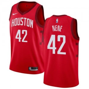 Maillots Nene Rockets Earned Edition Nike Rouge Homme No.42