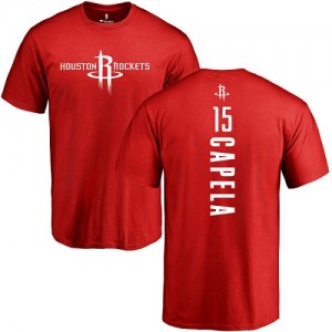 Nike T-Shirts De Clint Capela Houston Rockets Homme & Enfant #15 Rouge Backer