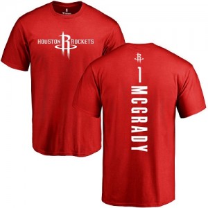Nike T-Shirt De Basket McGrady Houston Rockets #1 Homme & Enfant Rouge Backer 