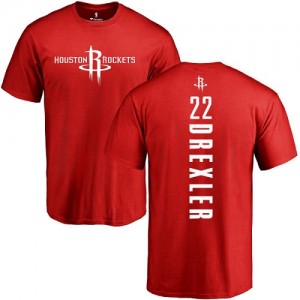 Nike T-Shirt Drexler Houston Rockets #22 Rouge Backer Homme & Enfant