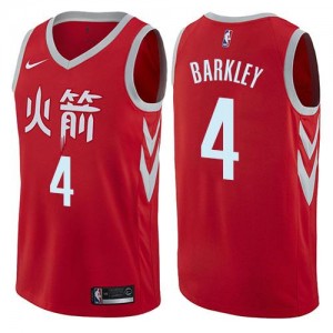 Maillot Barkley Houston Rockets Nike City Edition Enfant Rouge #4