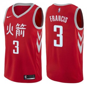 Maillot De Francis Rockets #3 Nike Homme Rouge City Edition