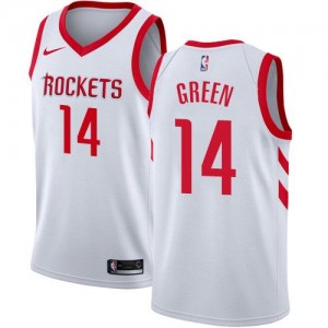 Maillots De Basket Gerald Green Houston Rockets Homme Association Edition Nike Blanc No.14
