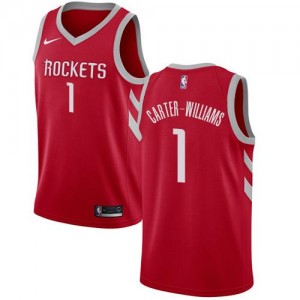 Nike NBA Maillots Michael Carter-Williams Houston Rockets No.1 Icon Edition Rouge Enfant