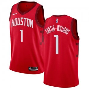Nike NBA Maillot Basket Michael Carter-Williams Rockets Earned Edition #1 Homme Rouge