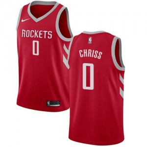 Nike NBA Maillots De Basket Marquese Chriss Houston Rockets #0 Rouge Icon Edition Homme