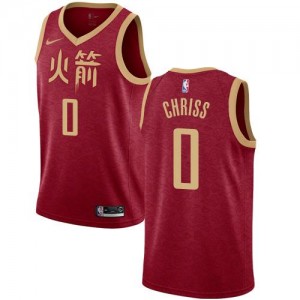 Nike Maillot De Marquese Chriss Rockets No.0 Homme Rouge 2018/19 City Edition