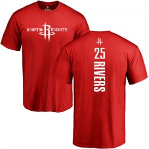 Nike T-Shirts De Austin Rivers Houston Rockets Homme & Enfant No.25 Rouge Backer