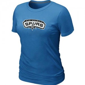 T-Shirt Basket San Antonio Spurs Femme Bleu clair Big & Tall Primary Logo