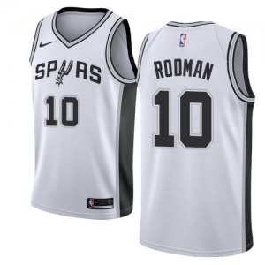Maillots De Basket Dennis Rodman Spurs Nike No.10 Association Edition Blanc Homme
