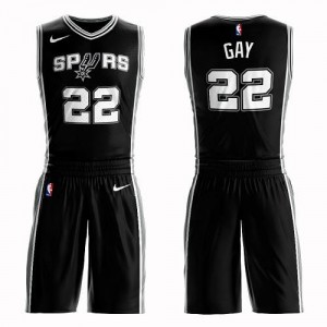 Maillot Basket Rudy Gay San Antonio Spurs Suit Icon Edition Nike Enfant No.22 Noir