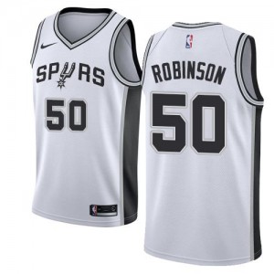 Nike NBA Maillot De Robinson Spurs No.50 Blanc Homme Association Edition
