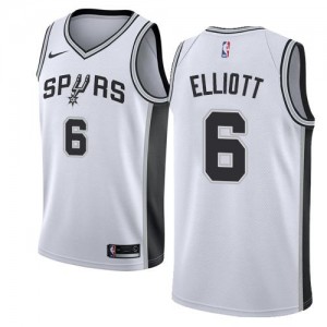 Nike Maillot De Basket Sean Elliott Spurs Association Edition #6 Blanc Homme