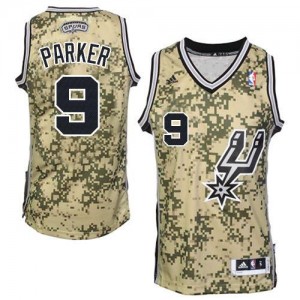 Maillots Tony Parker San Antonio Spurs Pride Fashion Camouflage Homme Adidas No.9