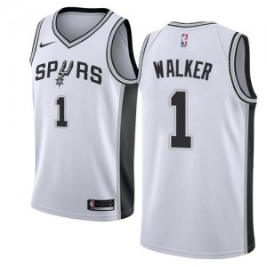 Maillots Lonnie Walker San Antonio Spurs Association Edition #1 Nike Homme Blanc