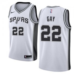 Nike NBA Maillots Rudy Gay San Antonio Spurs Association Edition Blanc #22 Homme
