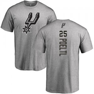 T-Shirts Basket Jakob Poeltl Spurs No.25 Nike Homme & Enfant Ash Backer