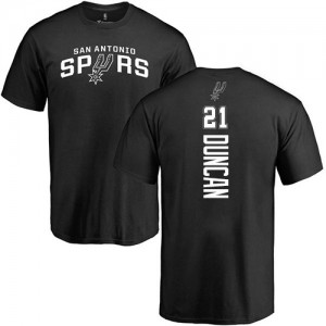 T-Shirt De Basket Tim Duncan San Antonio Spurs No.21 Homme & Enfant Nike Backer Noir