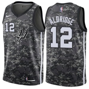 Maillot Basket Aldridge Spurs Camouflage #12 Nike Homme City Edition