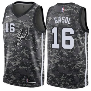Nike NBA Maillots De Basket Pau Gasol Spurs Enfant No.16 City Edition Camouflage