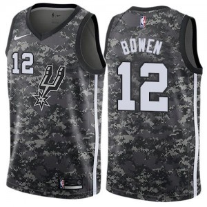 Nike Maillot De Bowen Spurs #12 Homme City Edition Camouflage