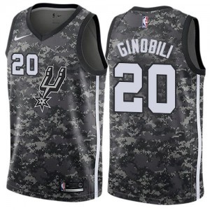 Nike Maillot De Basket Ginobili San Antonio Spurs #20 City Edition Camouflage Homme