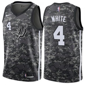 Nike NBA Maillot De White San Antonio Spurs Camouflage No.4 Homme City Edition
