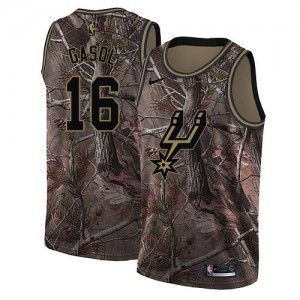Nike NBA Maillot De Basket Pau Gasol Spurs No.16 Camouflage Enfant Realtree Collection