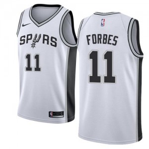 Nike NBA Maillots De Bryn Forbes San Antonio Spurs Homme Blanc Association Edition #11