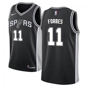 Nike Maillots Bryn Forbes San Antonio Spurs No.11 Noir Icon Edition Homme