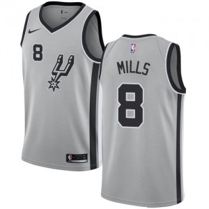 Nike Maillots Mills San Antonio Spurs Argent Statement Edition No.8 Enfant