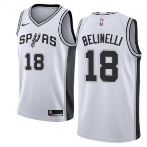 Nike Maillots Basket Marco Belinelli Spurs Association Edition Blanc Enfant No.18