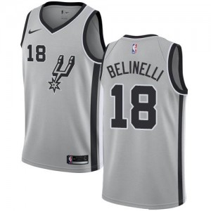 Nike NBA Maillot De Belinelli San Antonio Spurs Enfant Statement Edition Argent No.18