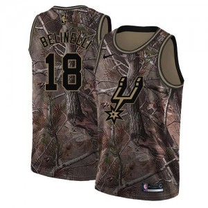 Nike NBA Maillot De Basket Belinelli Spurs No.18 Realtree Collection Camouflage Enfant