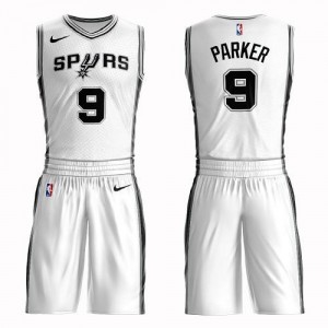 Nike NBA Maillots De Basket Parker San Antonio Spurs Suit Association Edition Blanc Enfant #9