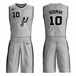 Nike Maillots De Basket Rodman Spurs Argent Suit Statement Edition Homme #10